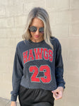 HAWGS 23 ::: Women's Sweatshirt in Charcoal