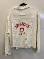 Arkansas White Denim Jacket / Size : Item 152