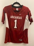 KIDS Nike Arkansas Football Jersey / Size L