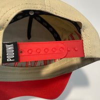 Podunk ARKANSAS Curved Bill Snapback / Red