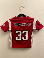 KIDS (Toddler) Arkansas Football Jersey #33 / Size 18Months