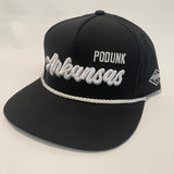 Podunk Arkansas Snapback / Black