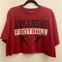 Womens Crop Arkansas Football / Size XL