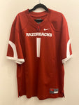 KIDS Nike Arkansas Football Jersey #1 / Size L