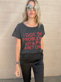 '94 Problems ::: Women's Tee in Charcoal