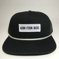 RZOR FCKN BCKS Black Trucker
