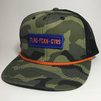 FLRD FCKN GTRS Orange Rope Camo Trucker