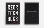 RZOR FCKN BCKS 2.75”x1.75” Button / Pin