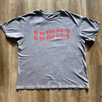 H to the izz-O ::: Oversized Tee - Charcoal Grey